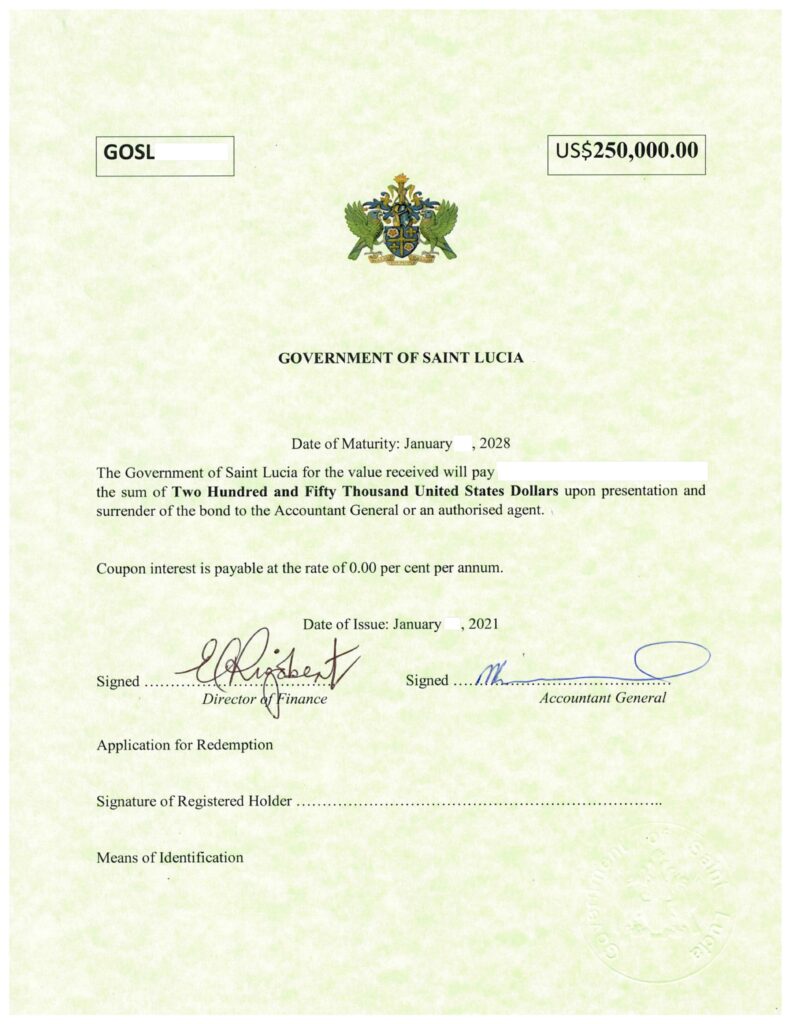 Caribbean citizenship by investment in government bonds