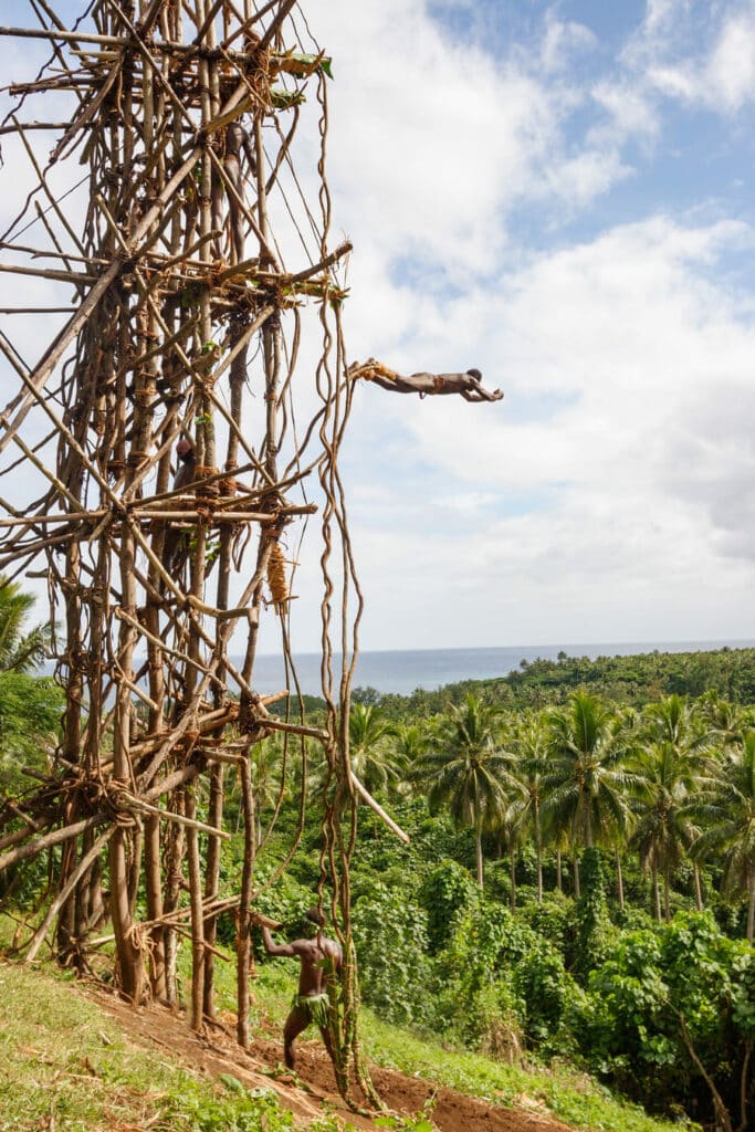 Bungee jumping in Vanuatu