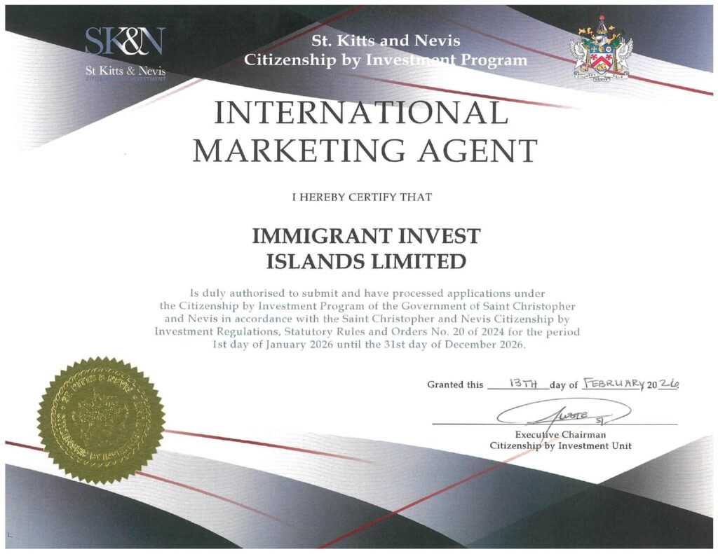 St Kitts and Nevis licensed agent